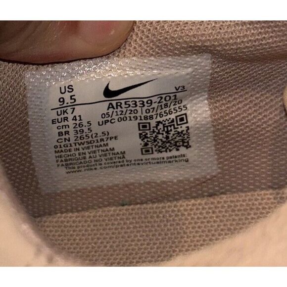 Nike Air Force 1 Sage Low Shoes Women’s Size 9.5 Particle Beige AR5339 201 - Picture 9 of 9